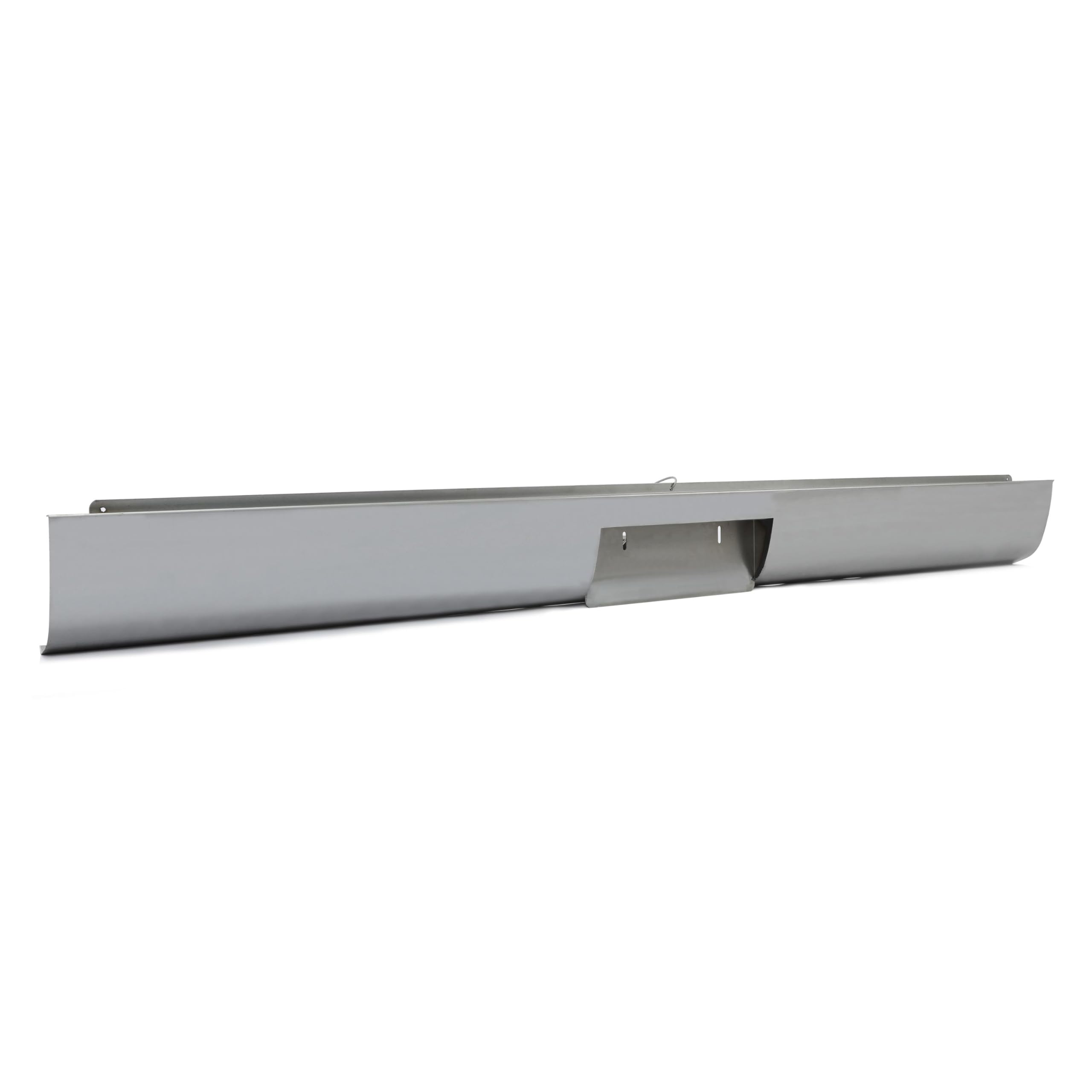 HECASA Rear Roll Pan for 1967-1972 Ford F100 Pickup Fleetside - Steel Truck Roll Pan with LED Lights, Center Plate Box, Anti-Rust Oil & Bare-Metal Finish | Perfect for Restoration & Custom Truck Builds