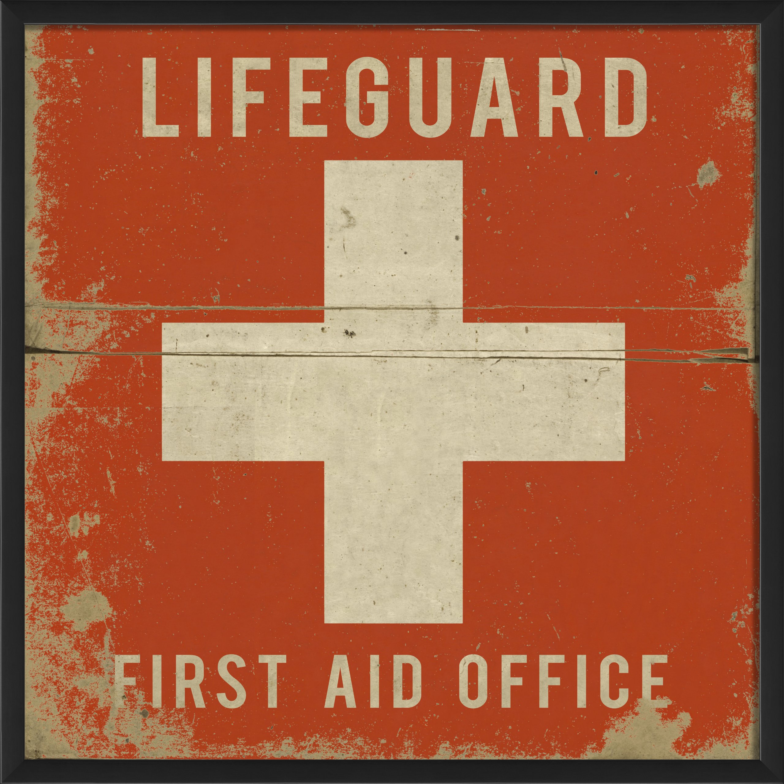 Lifeguard First Aid Office Framed Print - Premium Wall Art for Medical Offices, Clinics & Emergency Rooms - Perfect for Healthcare Professionals & Safety Training Areas