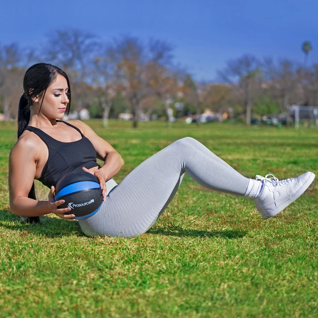 ProsourceFit Weighted Medicine Ball for Full Body Workouts - Strength Training, CrossFit & Home Gym Exercises - Perfect for Fitness, Yoga & Rehabilitation Workouts