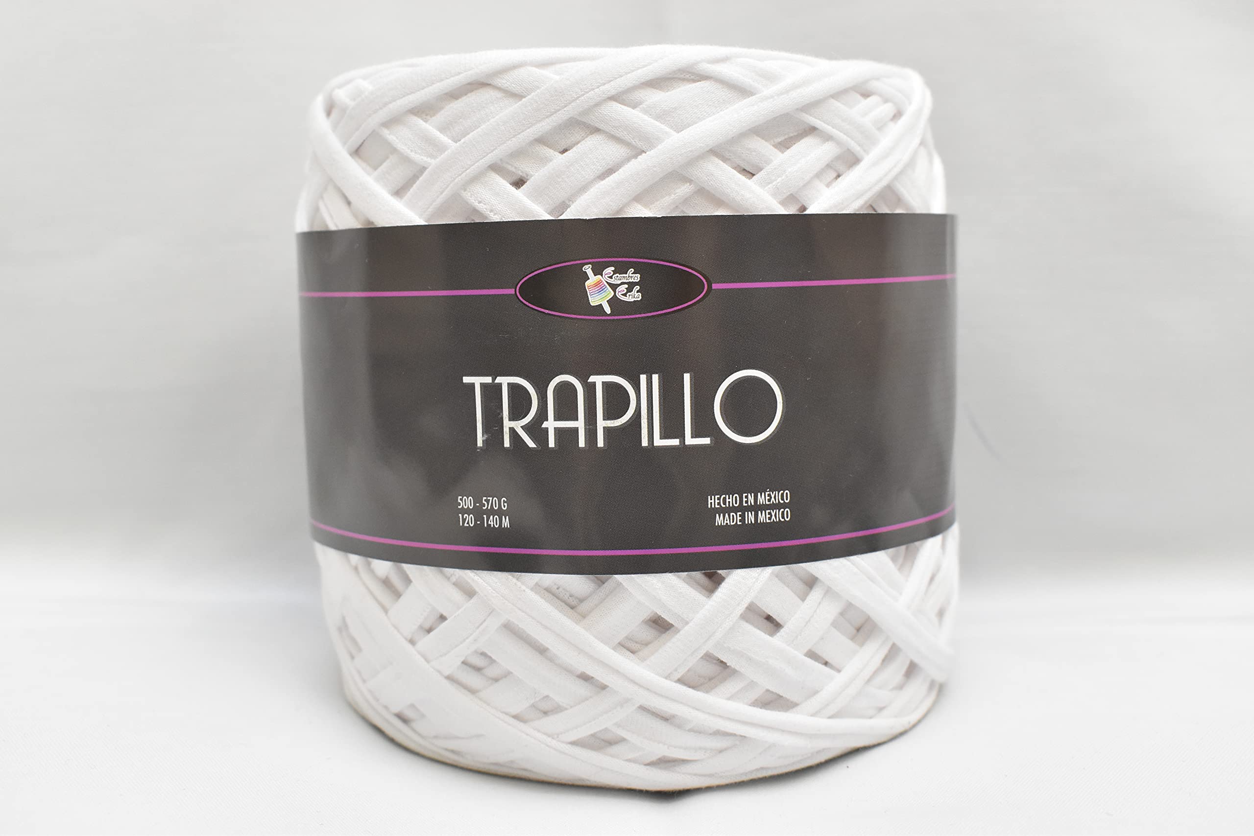 ESTAMBRES ERIKA 500g Yarn Balls (00-01 White) - Premium Crochet & Knitting Wool for DIY Crafts, Sweaters, and Blankets