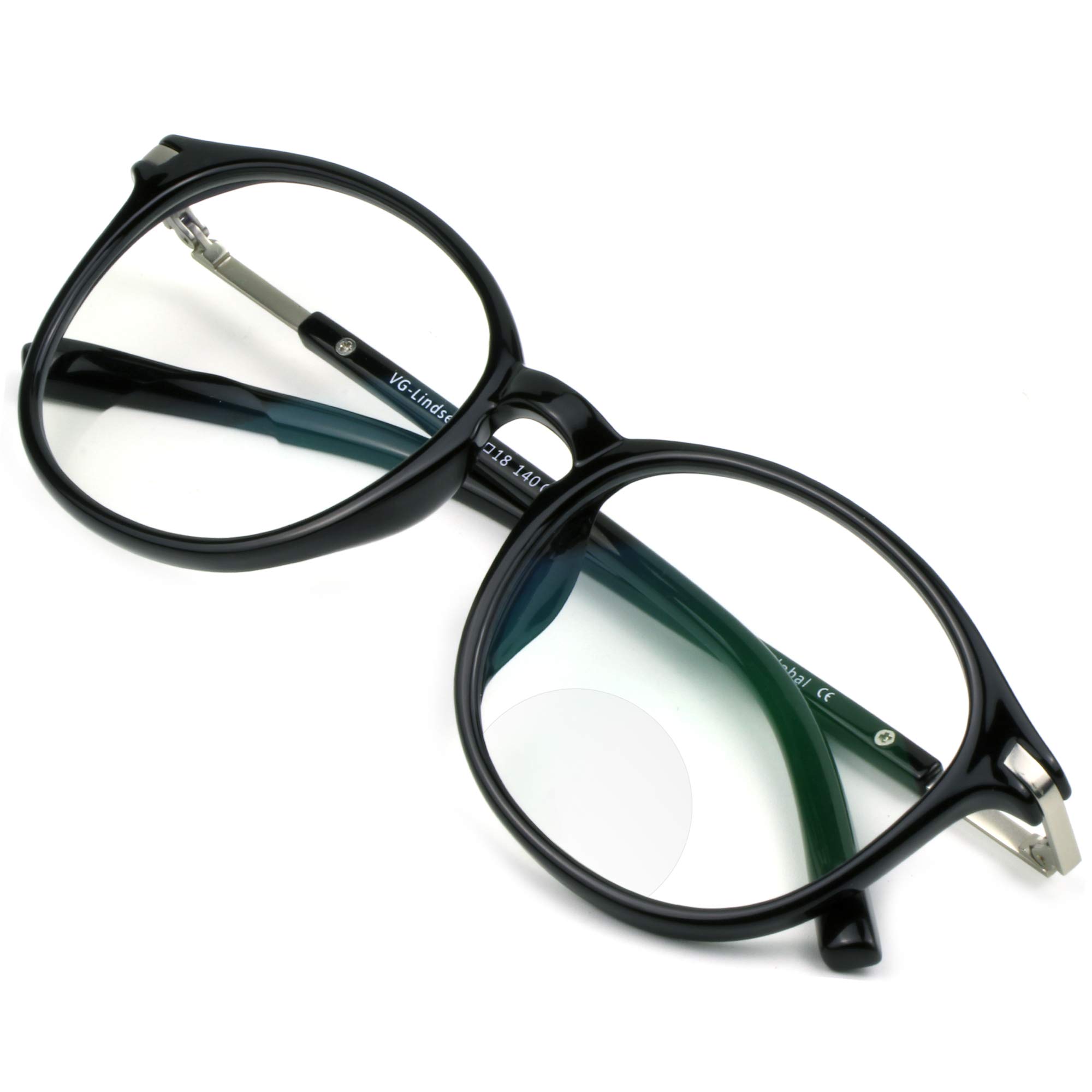 VisionGlobal Blue Light Blocking Glasses for Women & Men - Anti-Eyestrain Computer & Reading Glasses with Stylish Oval Frame - Perfect for Office Work, Gaming & Screen Time