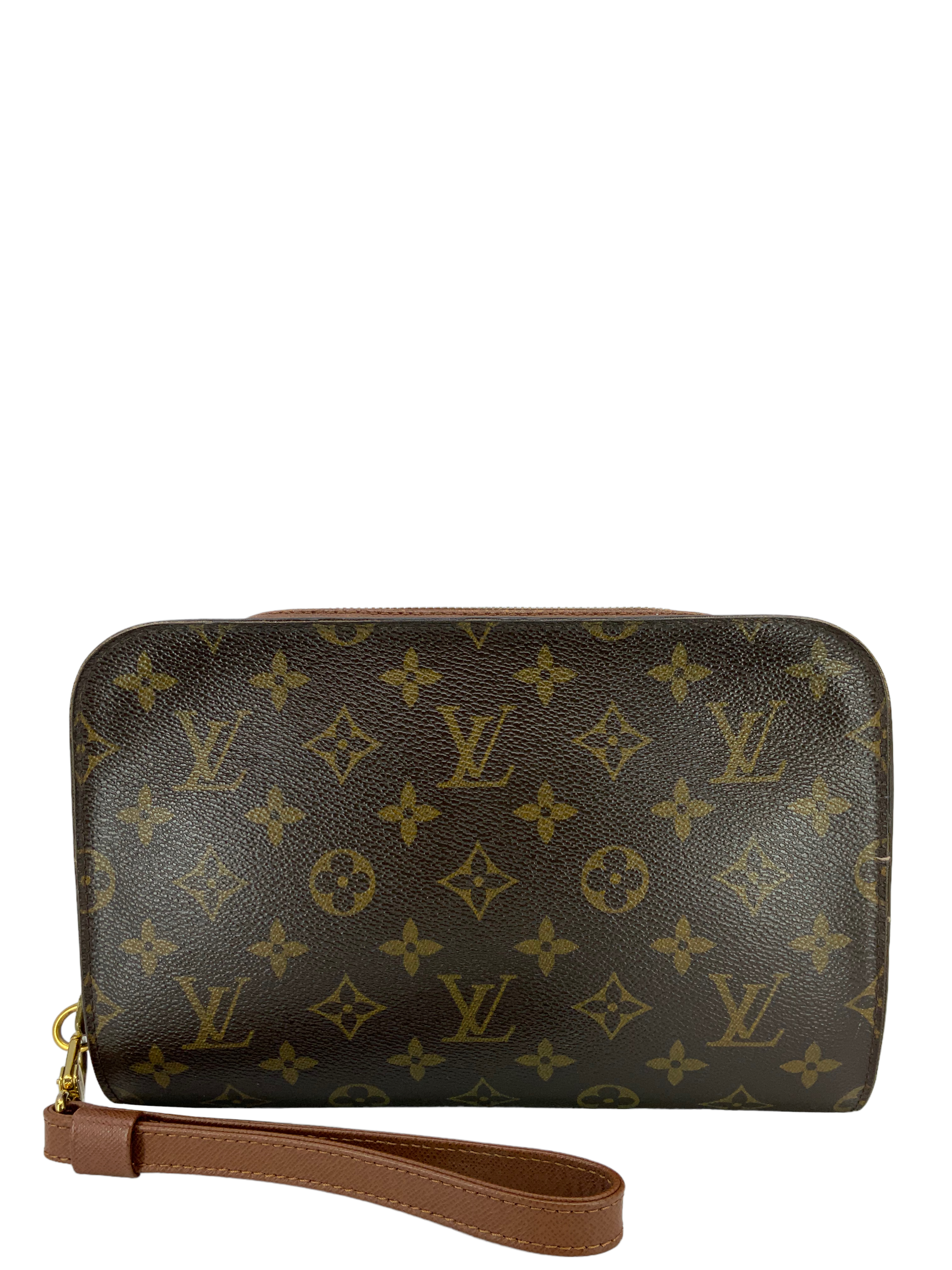 Authentic Louis Vuitton Monogram Pochette Orsay Clutch Wristlet Bag - Luxury Crossbody Purse for Women, Perfect for Evening Parties & Date Nights