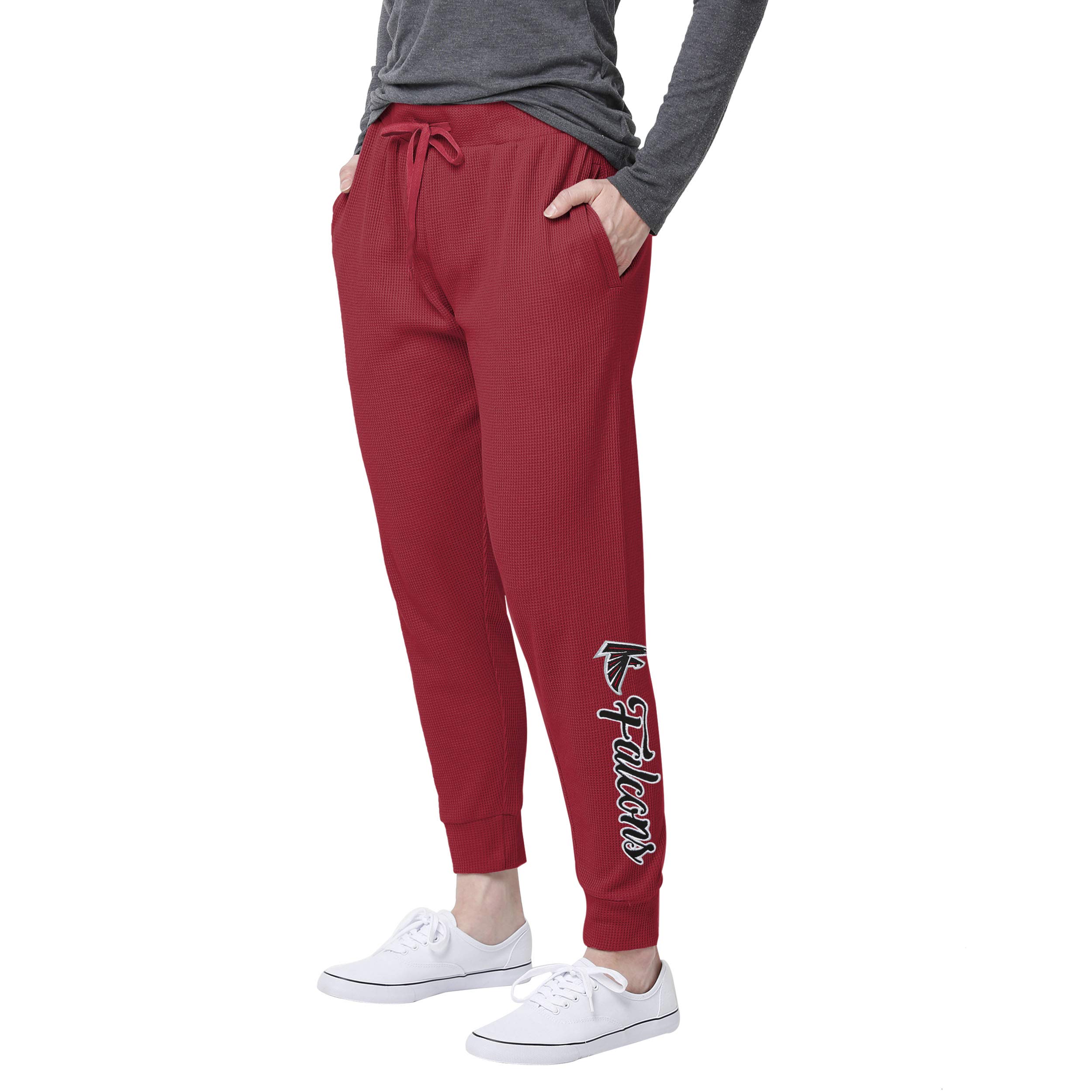 FOCO Women's Team Color Waffle Lounge Pants - Soft Fleece Sweatpants for Yoga, Home, and Casual Wear - Perfect for Relaxing, Lounging, and Sleeping