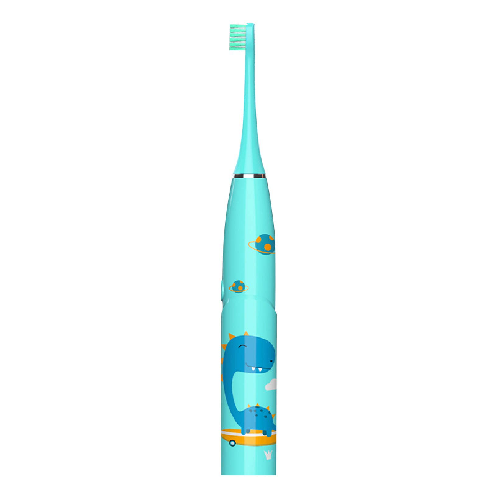 Kids Electric Toothbrush - Rechargeable Waterproof Automatic Toothbrush with 6 Speed Settings & Soft Bristles, Dinosaur-Themed Blue Toothbrush for Children | Perfect for Daily Oral Care & Travel