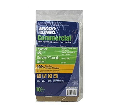 DVC Windsor Versamatic Karcher Micro Allergen Vacuum Cleaner Bags - 150 Pack | Made in USA | HEPA Filtration for Dust Mites & Pet Hair | Compatible with Windsor Versamatic & Karcher Vacuums | Ideal for Homes with Allergies & Asthma Sufferers