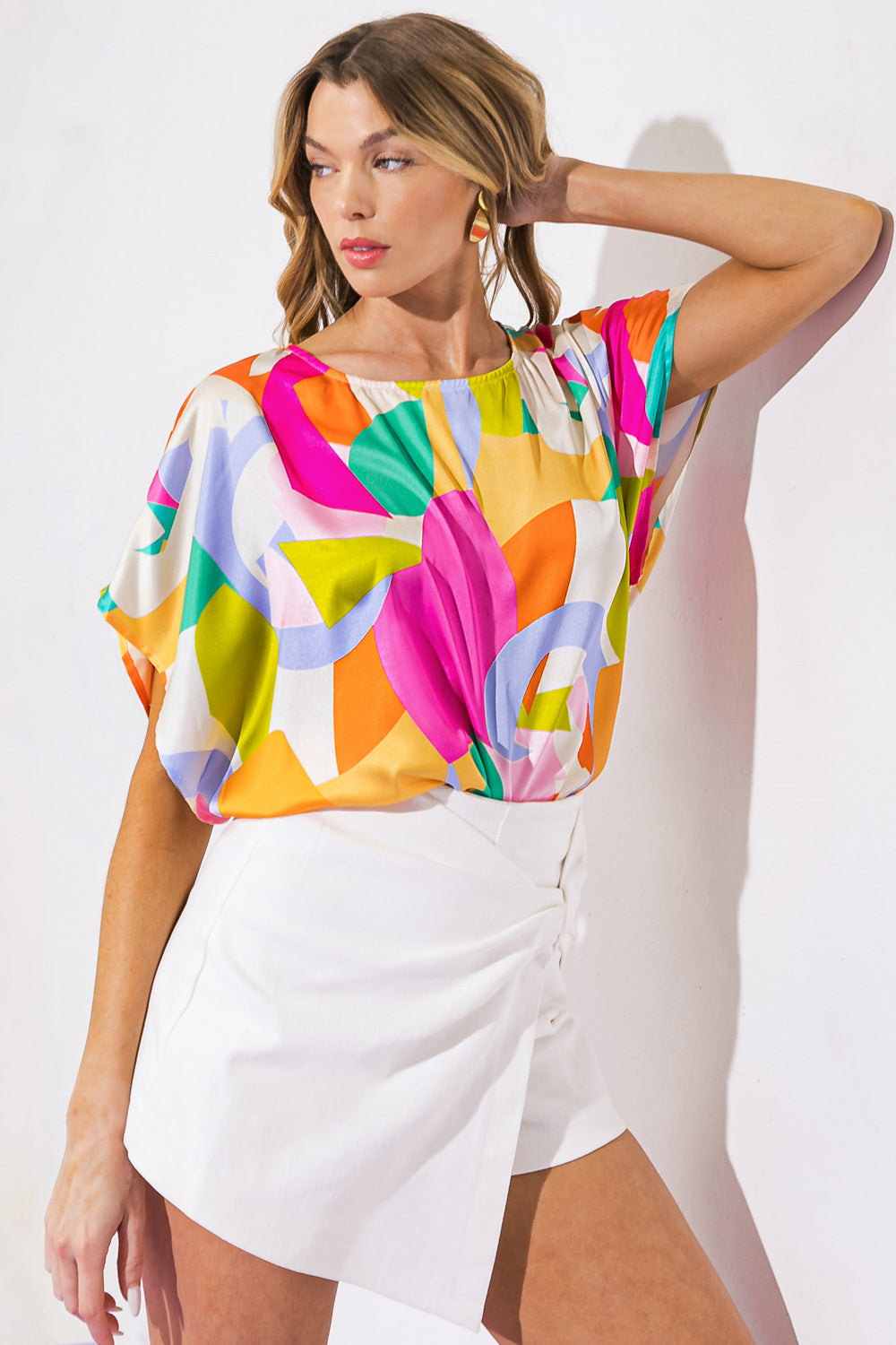 BREATHE FREELY WOVEN TOP - Comfortable & Breathable Women's Casual Shirt for Summer - Perfect for Outdoor Activities, Yoga & Everyday Wear