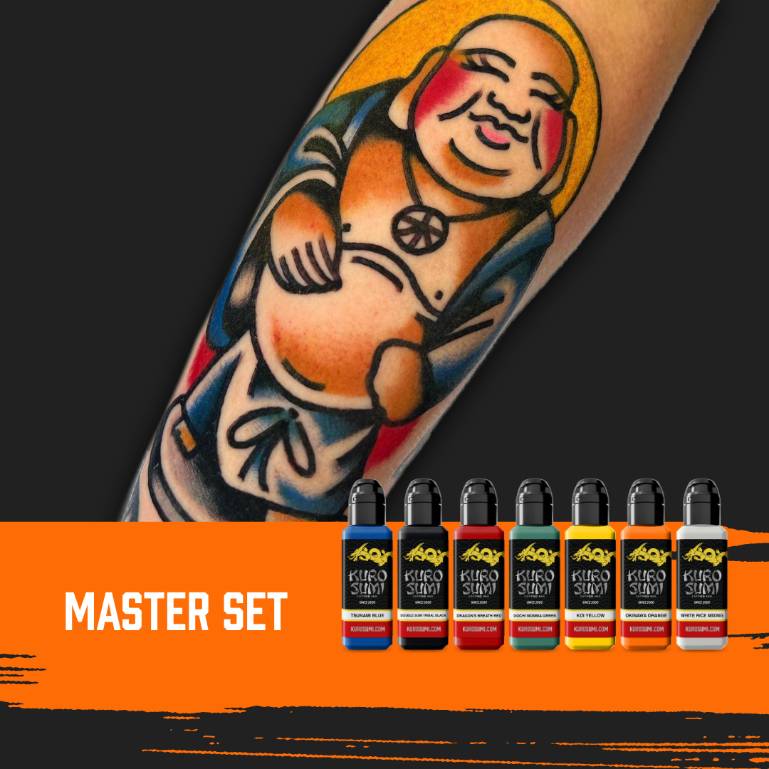 Kuro Sumi Master Set - Professional Tattoo Ink Kit for Artists - Perfect for Tattooing, Body Art & Permanent Makeup