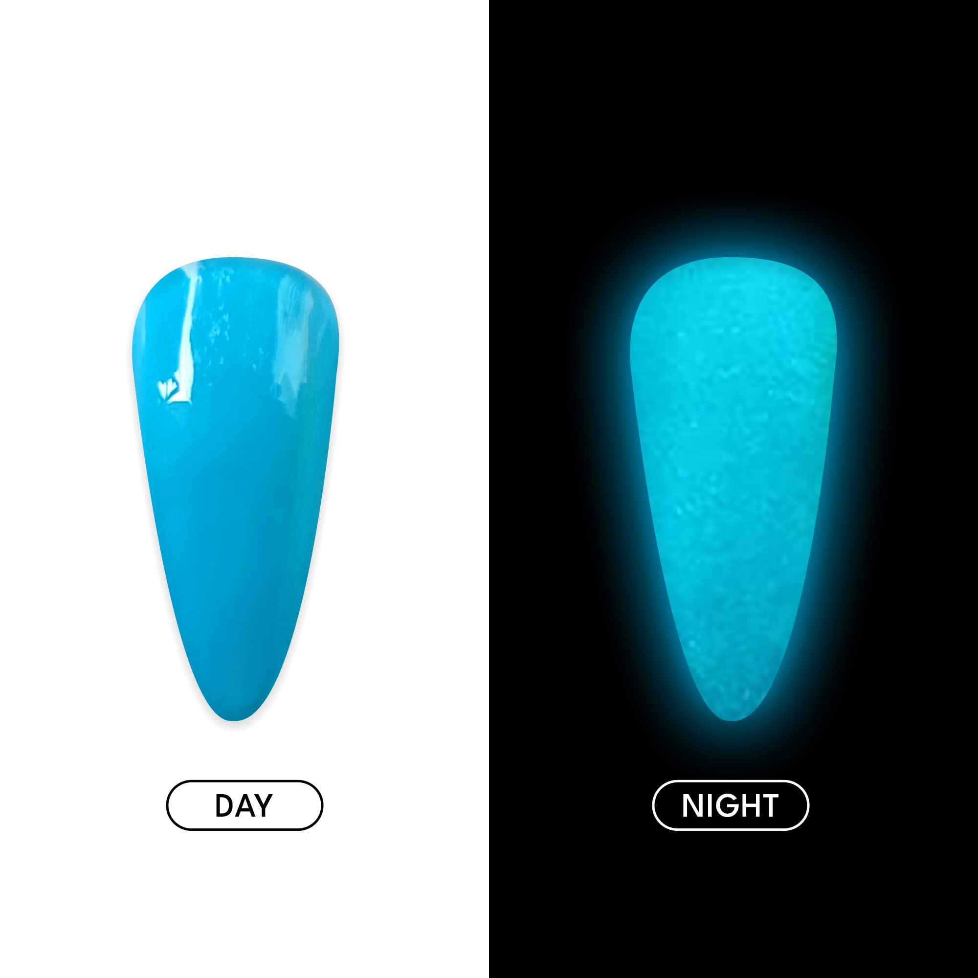 Savni Professional UV/LED Gel Nail Polish Set - 12ml Sky Blue Fluorescent Nail Gel for Long-Lasting Manicure | Perfect for Salon, Home Use & Special Occasions
