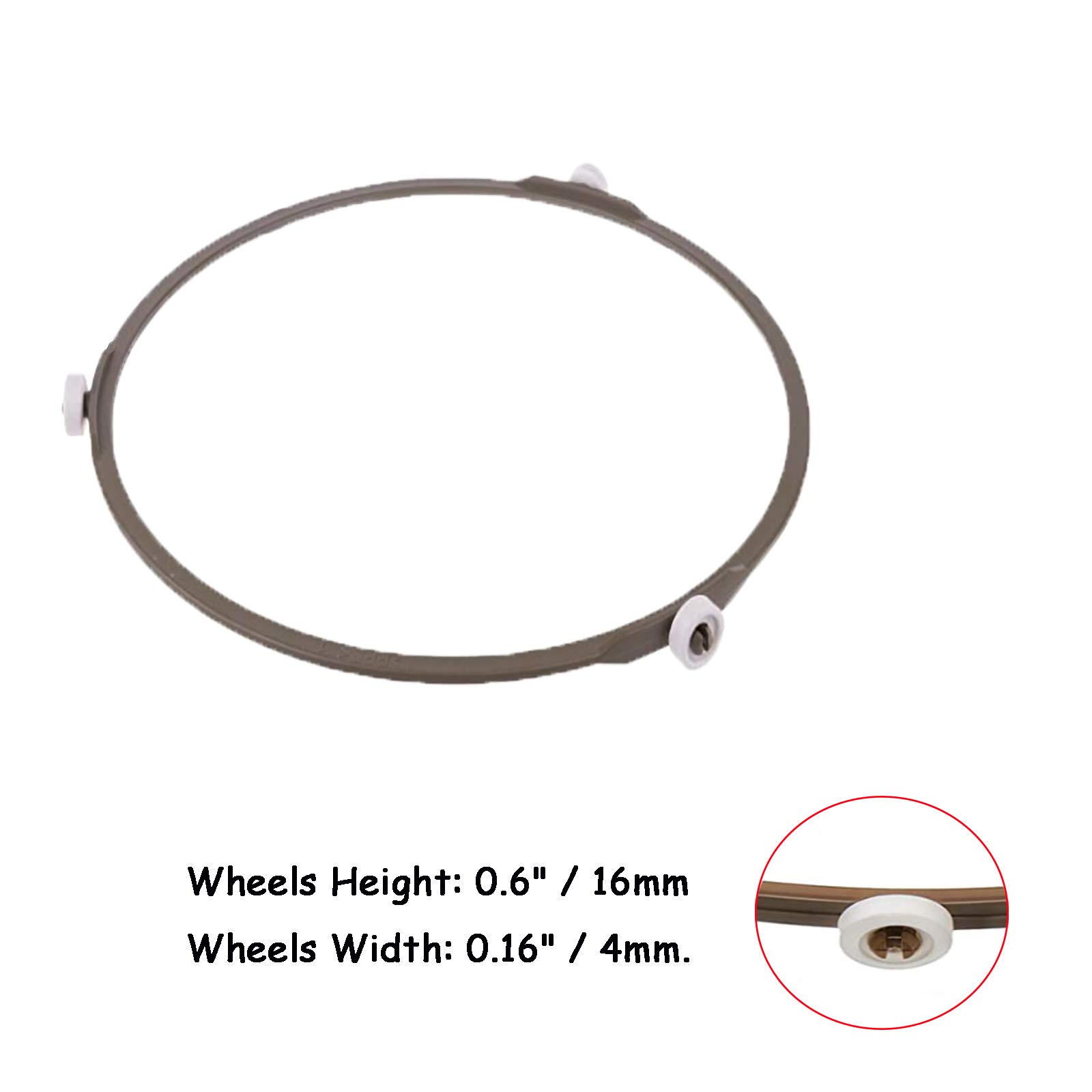 WAFJAMF 7-Inch Microwave Turntable Ring – Replacement Microwave Oven Tray Rotating Roller Support Ring for Glass Plate – 0.6-Inch Height (Small, 2-Pack) – Perfect for Easy Microwave Turntable Repair & Maintenance