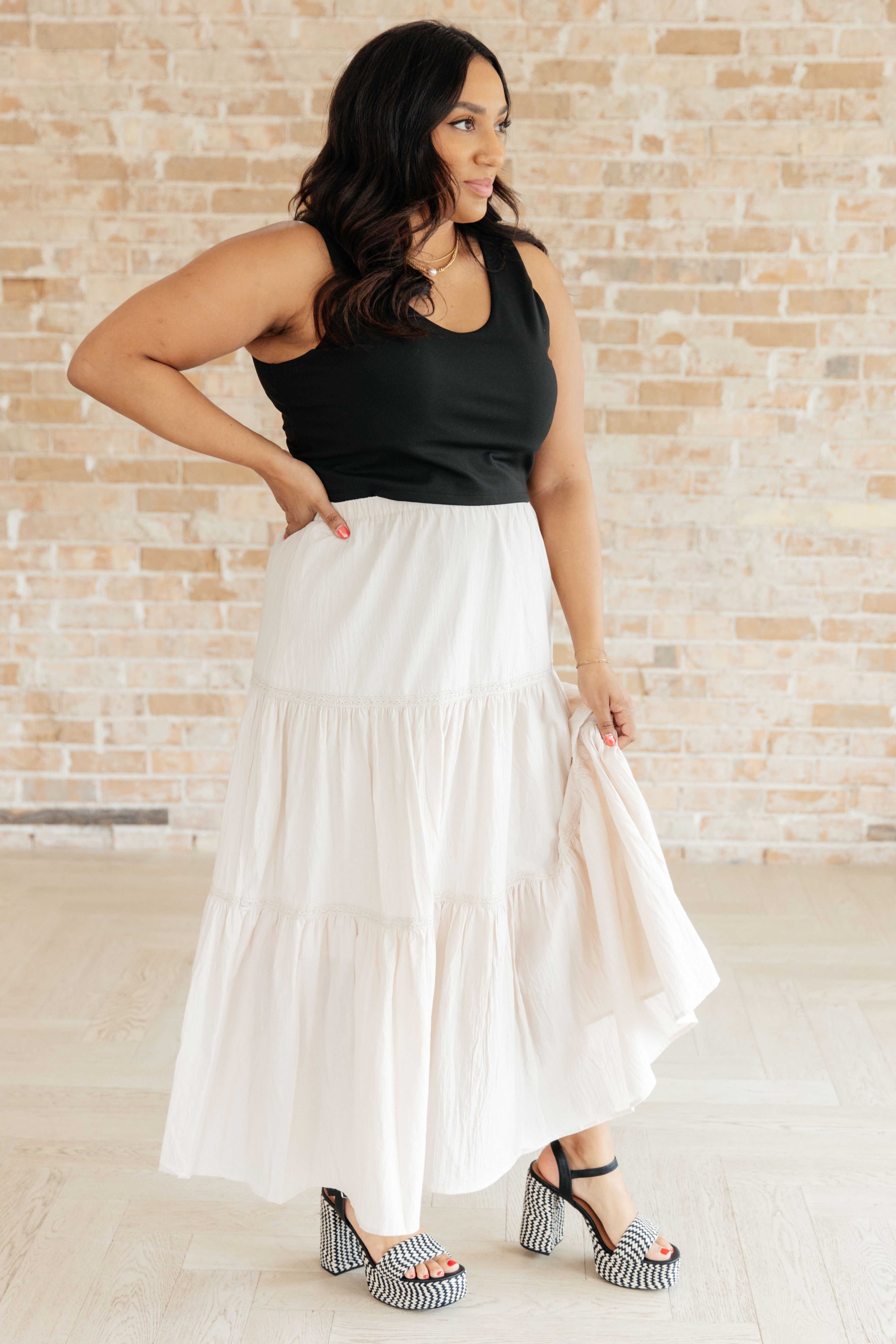 Let It Begin Tiered Maxi Skirt - Flowy Boho Long Skirt for Women | Perfect for Beach, Vacation & Summer Outfits