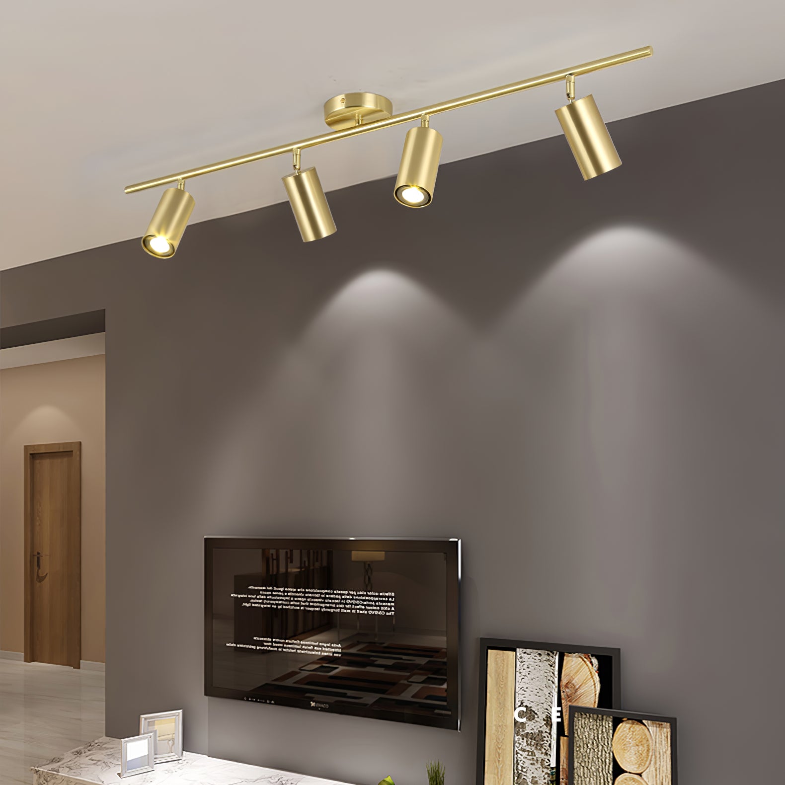 Modern LED Ceiling Light Fixture - Evanna Flush Mount Light for Bedroom, Living Room, Kitchen - Energy Efficient Dimmable Indoor Lighting for Home Decor