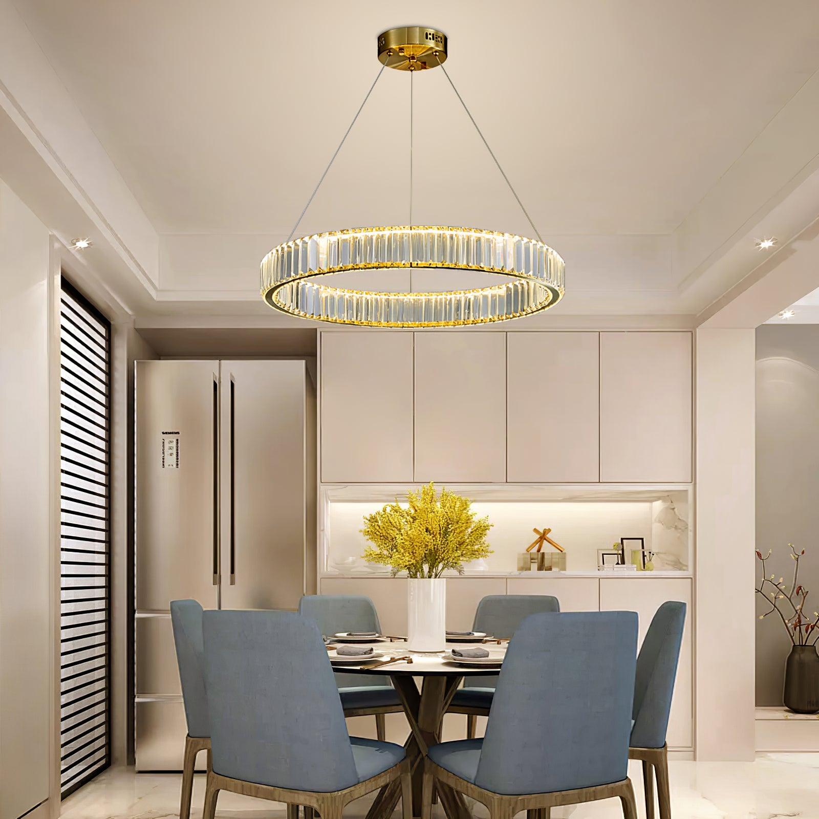 Elegant Bertolda Crystal Chandeliers - Modern Ceiling Lighting Fixture for Dining Room, Bedroom & Living Room Decor