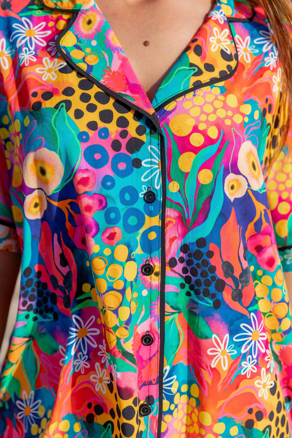 Kasey Rainbow Matilda Sundown Nightie - Soft & Comfortable Sleepwear for Women - Perfect for Relaxing at Home or Cozy Evenings