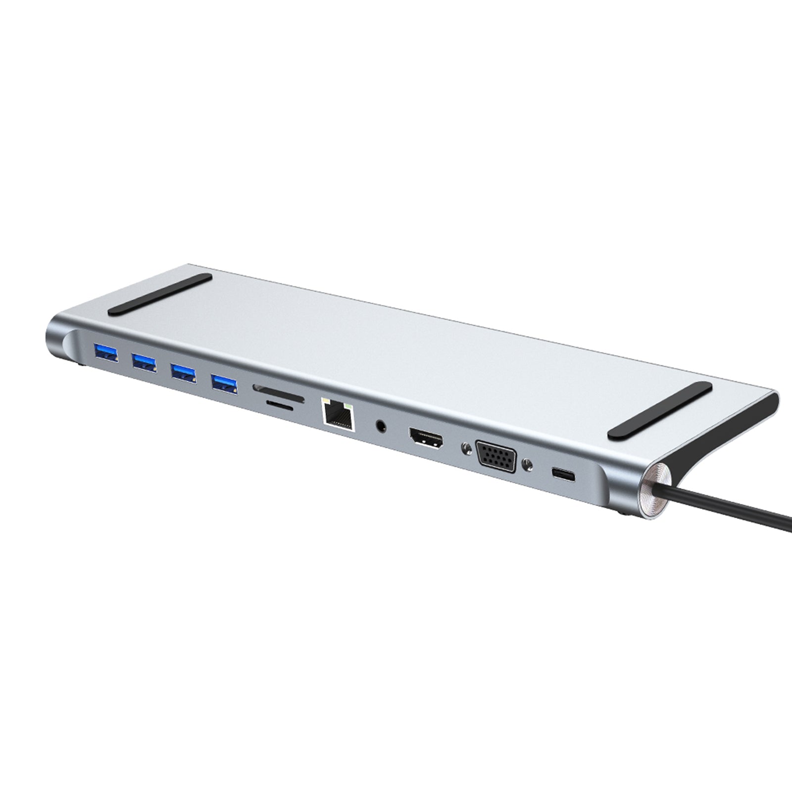 11-in-1 USB C Hub with 100W PD Charging - 4K HDMI, USB 3.0, SD/TF Card Reader for MacBook Pro/Air, iPad Pro 11/12.9 - Perfect for Home Office, Travel & Multi-Screen Workstations
