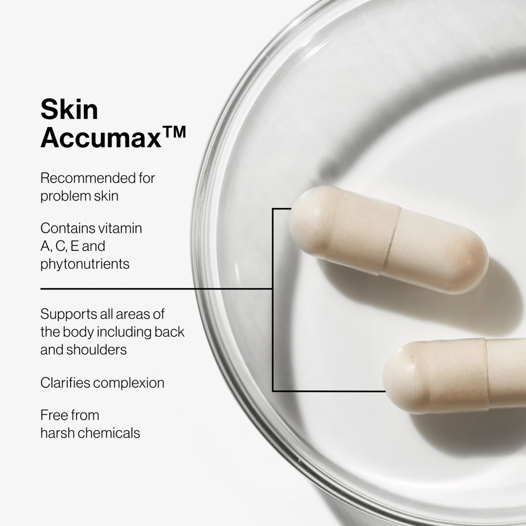 Jane Iredale Skin Accumax - Clear Skin Supplement for Acne & Blemishes | Vegan, Cruelty-Free Skincare | Perfect for Daily Use & Travel