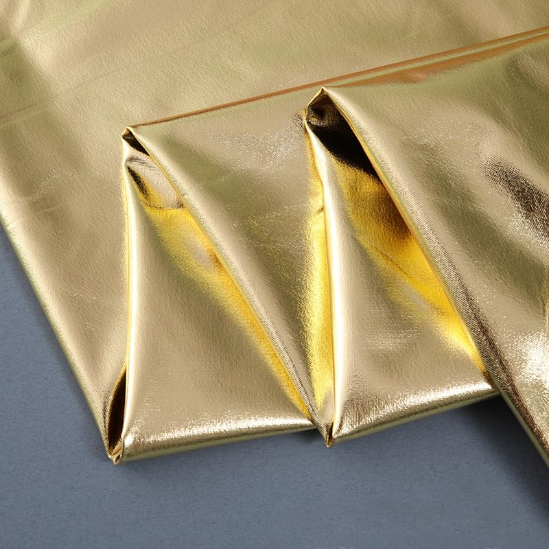 Women's High Waist Metallic Shiny Shorts - Elastic Waistband Party Pants for Rave, Dance, Club Wear & Festival Outfits