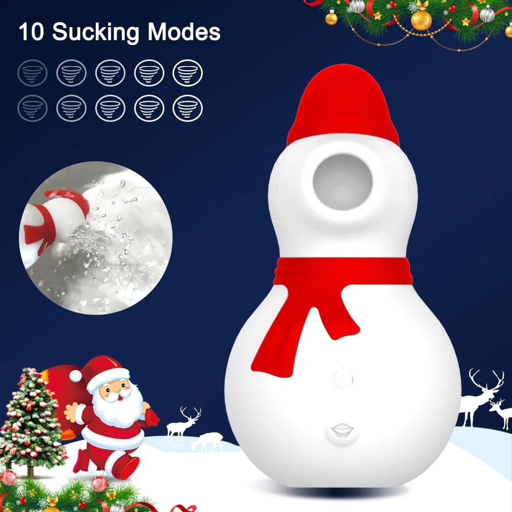 HEVIDENCIA Christmas Toys - Women's Clitoral & Nipple Sucking Vibrator with 10 Vibration Modes, Perfect Holiday Sex Toy & Romantic Gift for Couples - Great for Valentine's Day, Anniversary & Intimate Moments