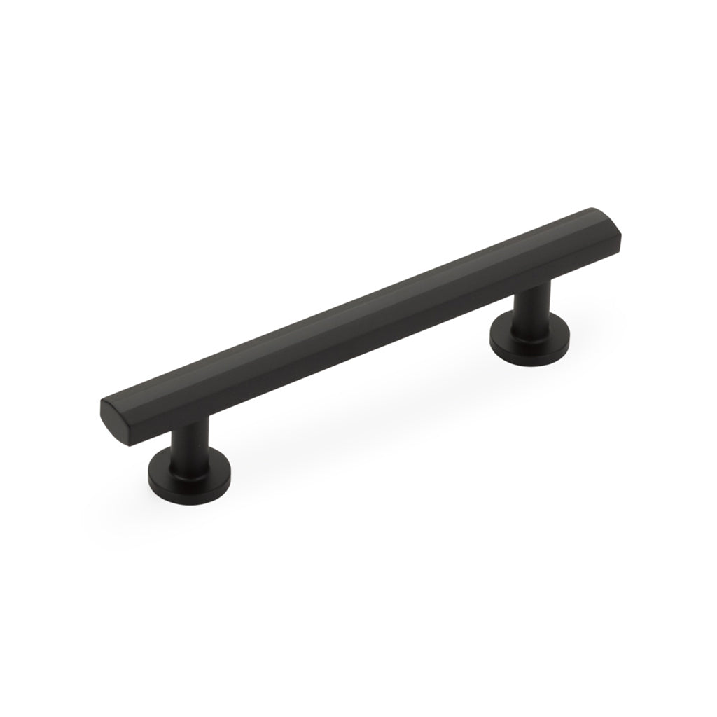 Heathrow Cabinet Pull Handle - 4 Inch Brass & Matte Black Drawer Knobs for Kitchen, Bathroom & Furniture - Easy Installation & Durable Hardware