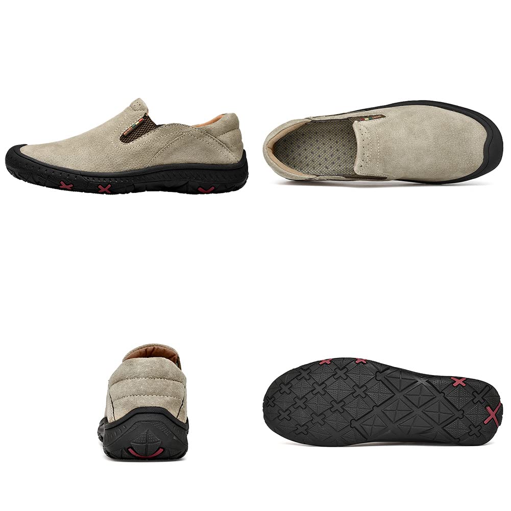GEXECEUSS Men's Loafers - Lightweight Slip-On Driving Shoes, Casual Penny Loafers & Boat Shoes with Anti-Slip Sole for Walking, Office & Outdoor Activities