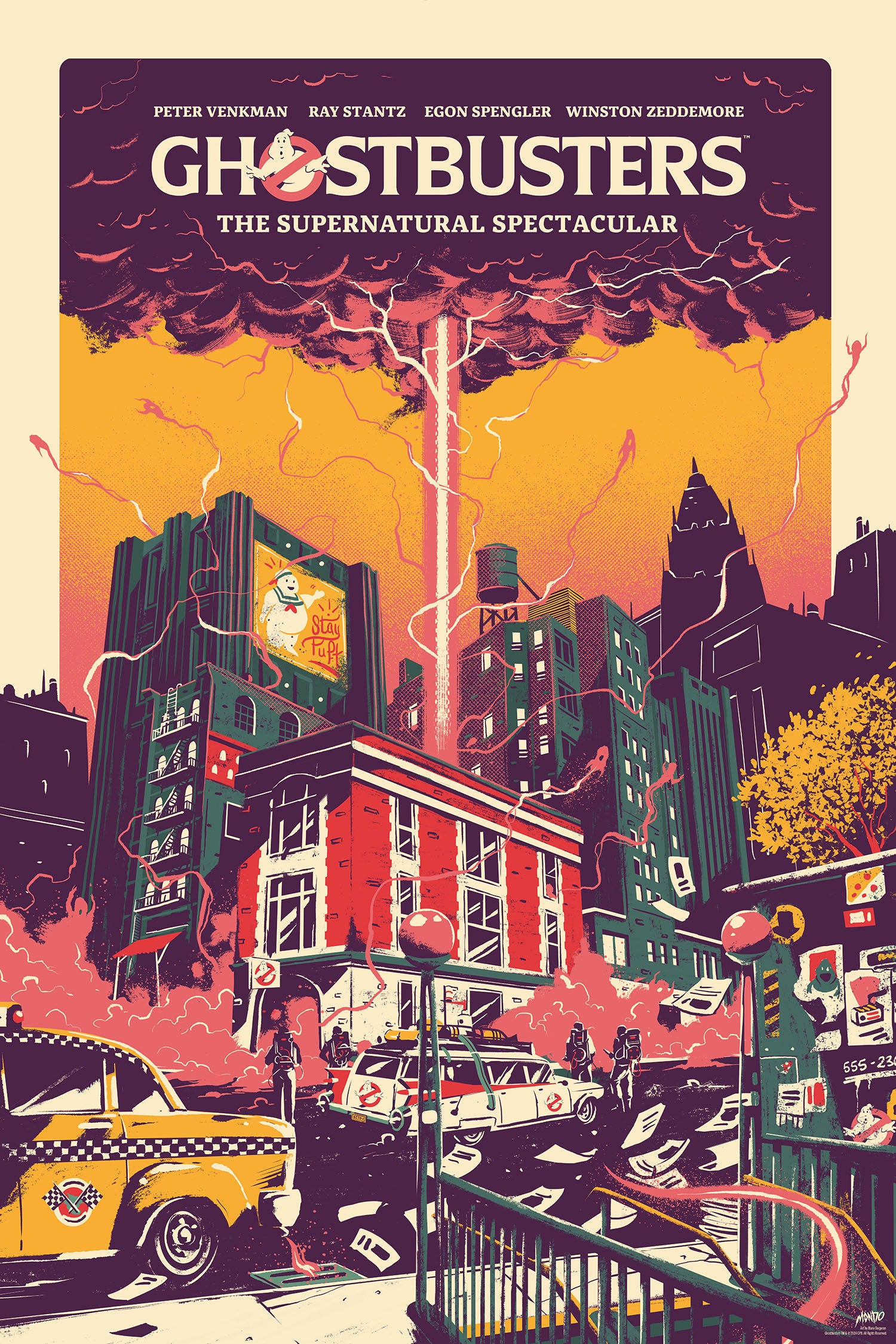 Ghostbusters Movie Poster - Classic 80s Film Wall Art for Home, Office & Movie Room Decor - Perfect for Fans & Collectors