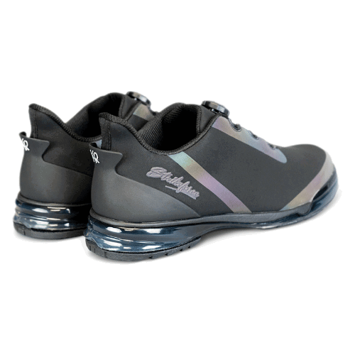 KR Strikeforce TPC Hype Black Iridescent Performance Bowling Shoes for Men & Women - Right Hand Unisex Design for League Play and Tournament Bowling