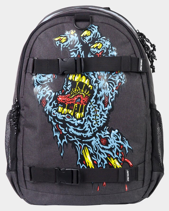 Santa Cruz SC Decaying Hand Backpack - Durable Skate Backpack for School, Travel & Skateboarding | Trendy Streetwear Design for Teens & Adults