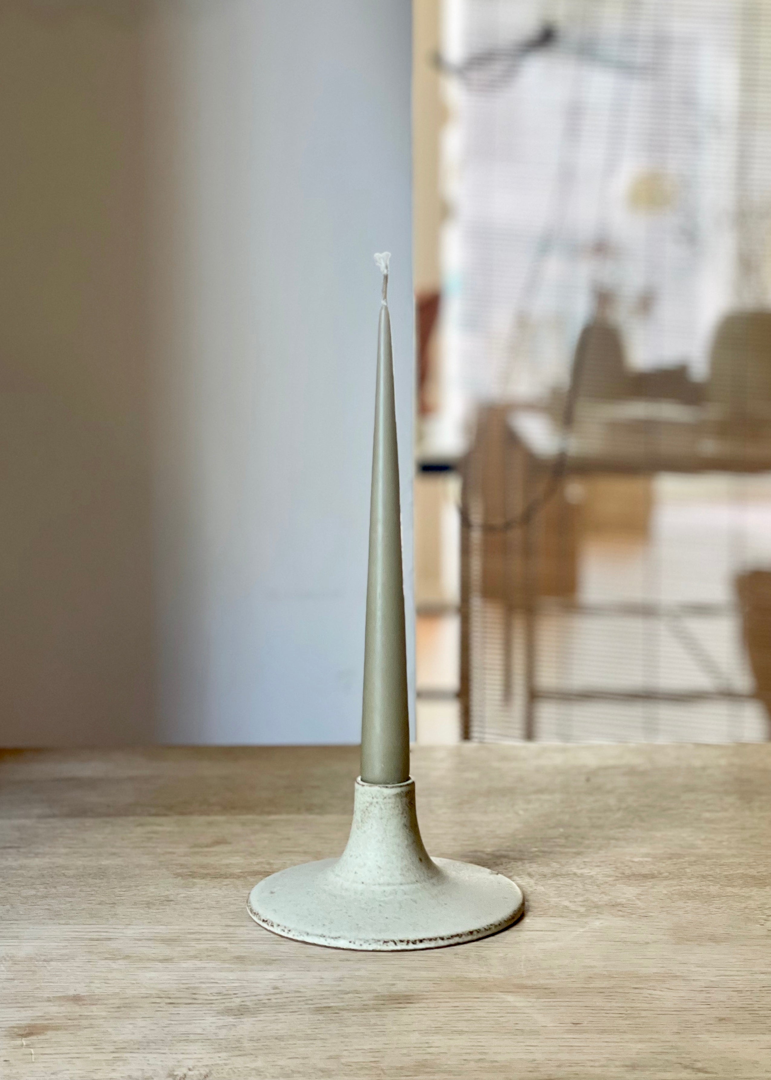 Viki Weiland Elegant Glass Candle Holder - Decorative Home Decor for Table Centerpiece, Wedding, Romantic Dinner & Relaxing Ambiance