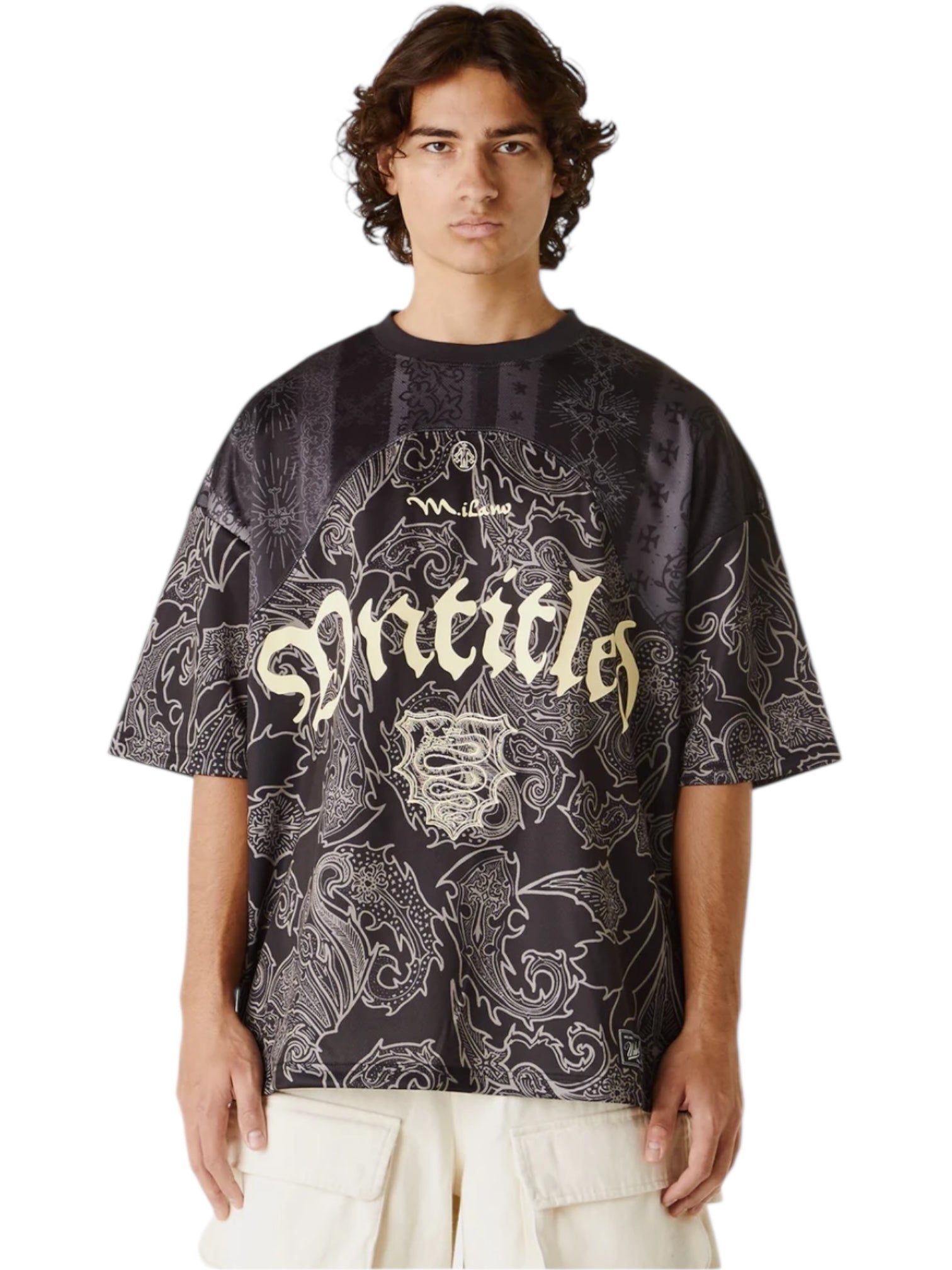 Untitled Artworks Sport Jersey Tee - Black Cotton Athletic Shirt for Men & Women | Gym Workout, Basketball, Casual Streetwear Fashion