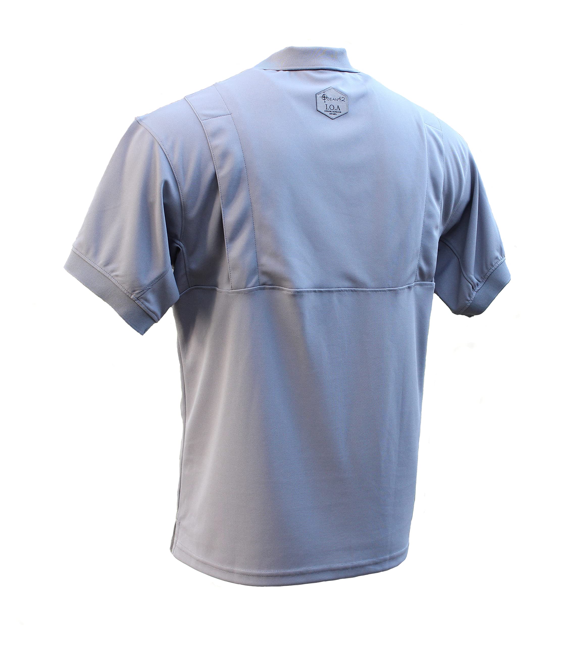 Breathable Men's Vented Back Polo Shirt - Moisture Wicking & Comfort Fit for Golf, Tennis & Casual Wear