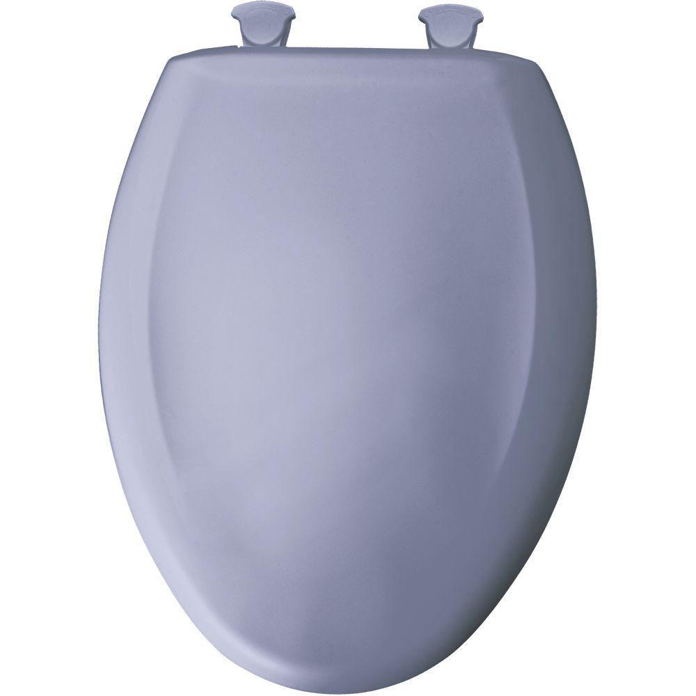 Bemis Slow Close STA TITE Elongated Closed Front Toilet Seat in Skylight 529805 - Durable & Quiet Toilet Seat for Bathroom Upgrade - Perfect for Homes, Hotels & Commercial Spaces