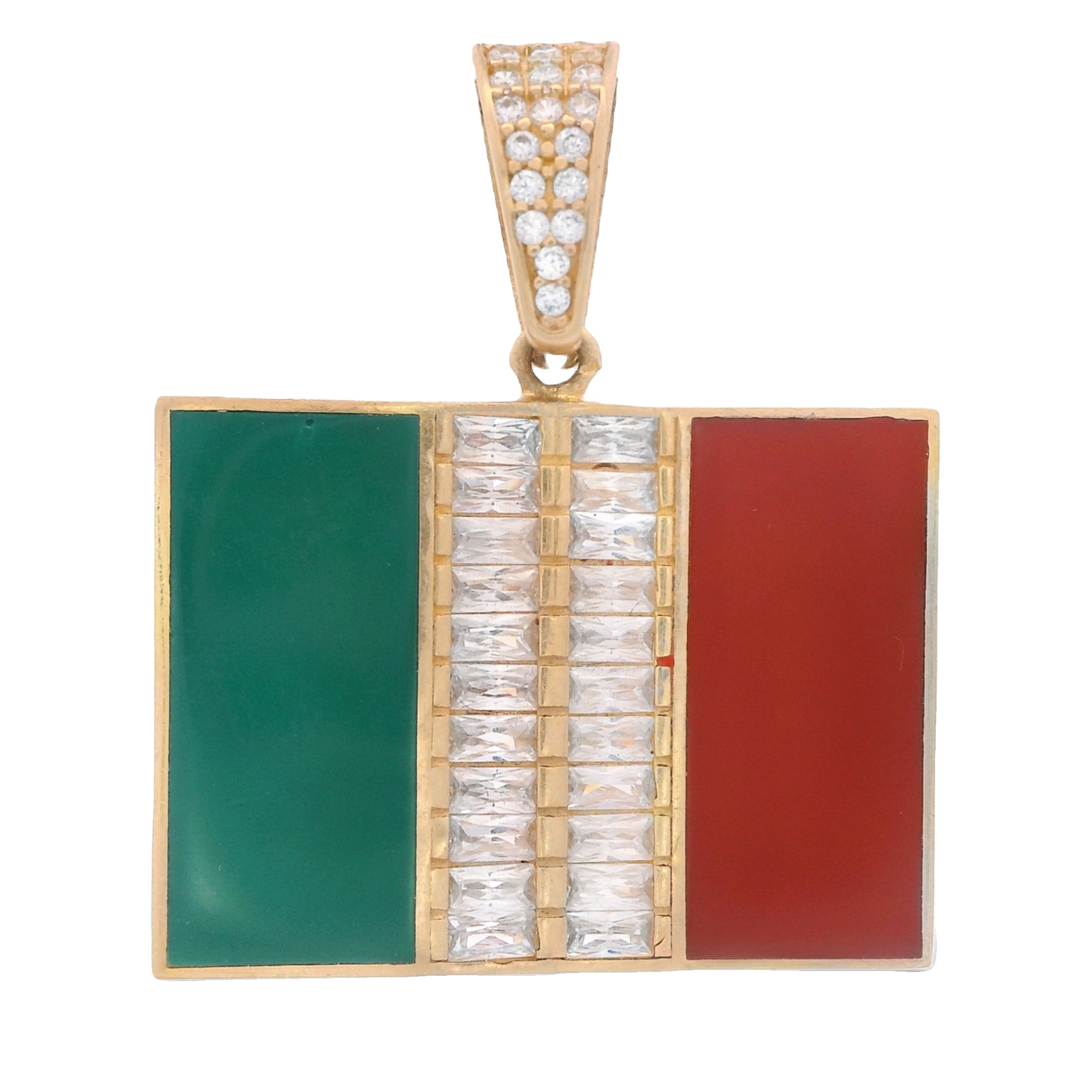 14k Gold Mexico Pendant Necklace (1.1 Inch) - Authentic Mexican Jewelry for Women | Perfect for Gifts, Parties & Special Occasions