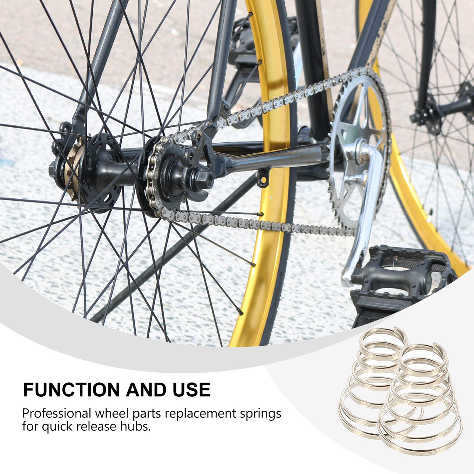 48 Pcs Quick Release Lever Spring Bike Wheel Hubs Replacement - Universal Bike Accessories for Mountain & Road Bikes - Perfect for Cycling, Commuting & Bike Maintenance