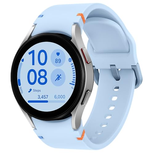 SAMSUNG Galaxy Watch FE 40mm Bluetooth Smartwatch - AI Fitness Tracker with BIA Sensor, Heart Rate Monitor, Sleep Tracking & Personalized HR Zones | Latin America Version 2024 (Silver) | Perfect for Workouts, Running, Sleep Analysis & Daily Activity Tracking