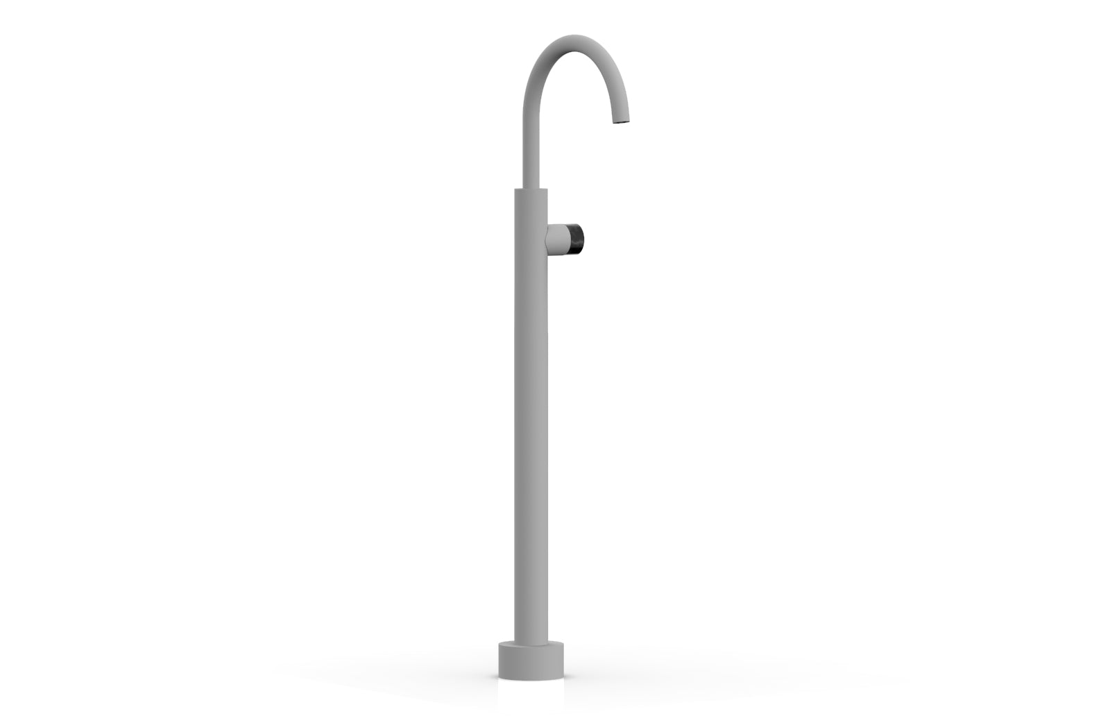Premium BASIC II Tall Floor Mount Tub Filler with Elegant Marble Handle - Model 230 47 02 - Perfect for Modern Bathrooms & Luxury Spa Retreats