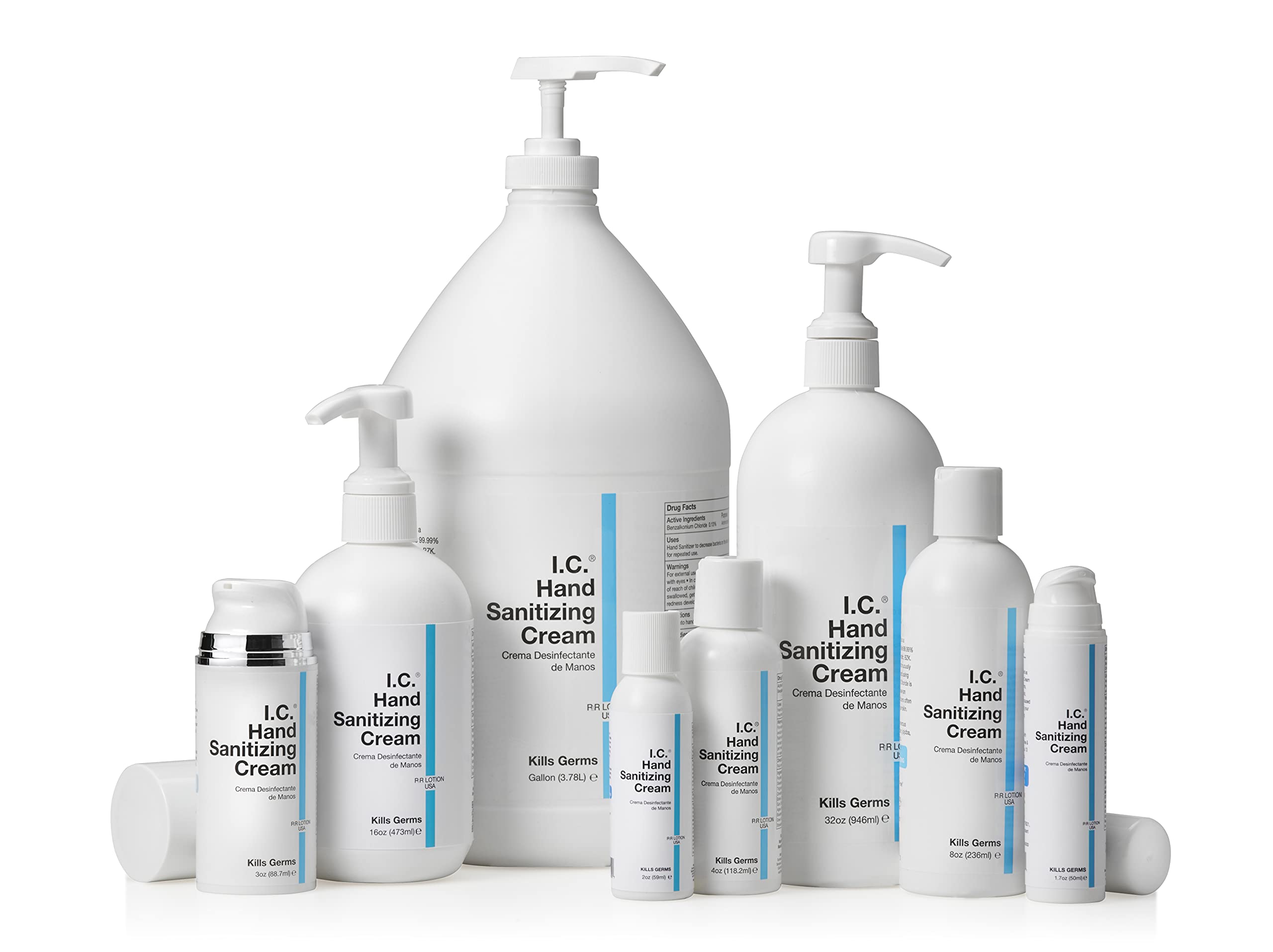 Alcohol-Free Hand Sanitizing Lotion - Kills 99.9% of Germs for Up to 4 Hours | 8oz Travel Size | Perfect for Office, School & On-The-Go Hygiene