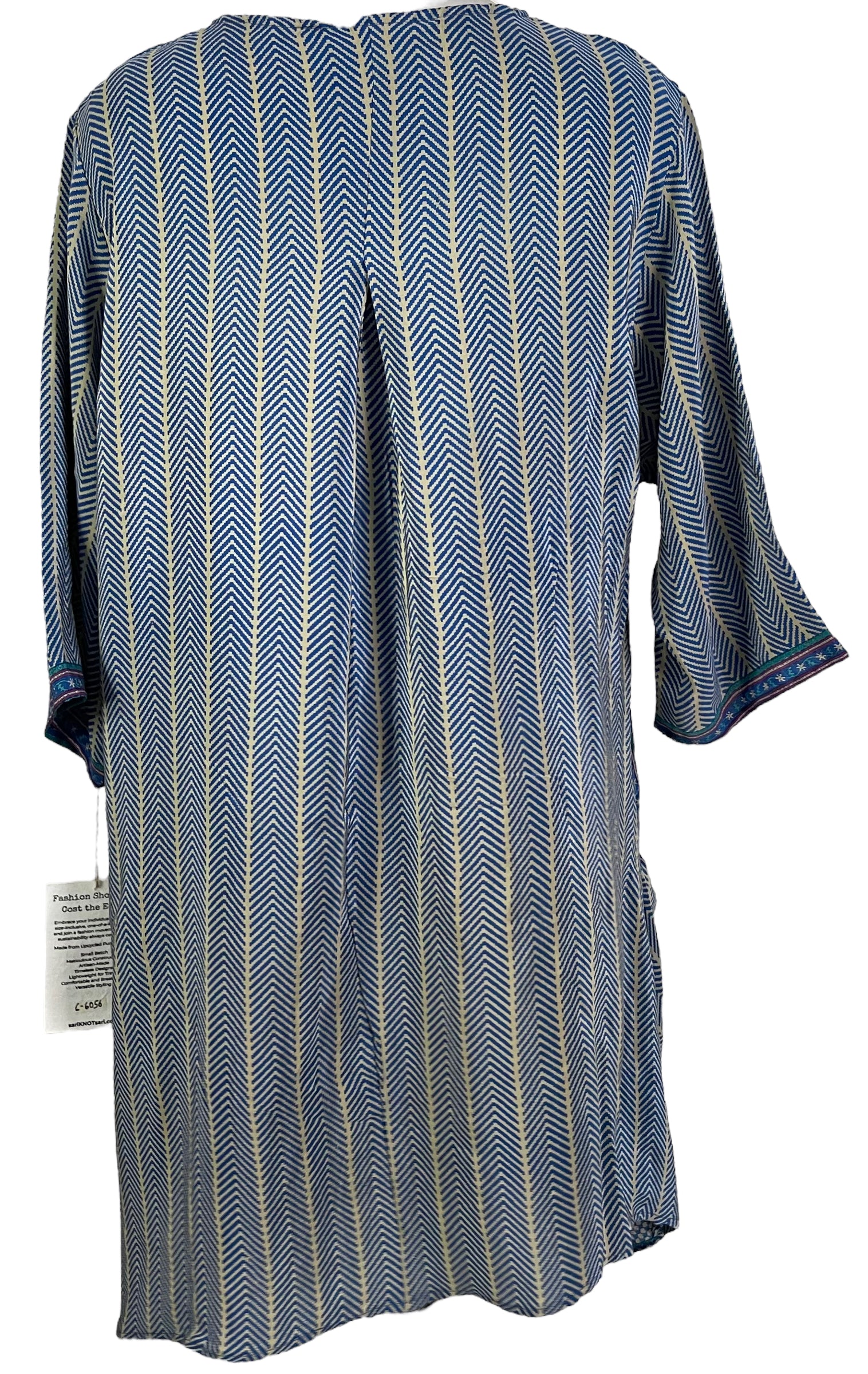 PRC6056 Women's Pure Silk Tunic Dress with Hidden Pockets - Elegant & Comfortable for Casual Wear, Office, and Special Occasions
