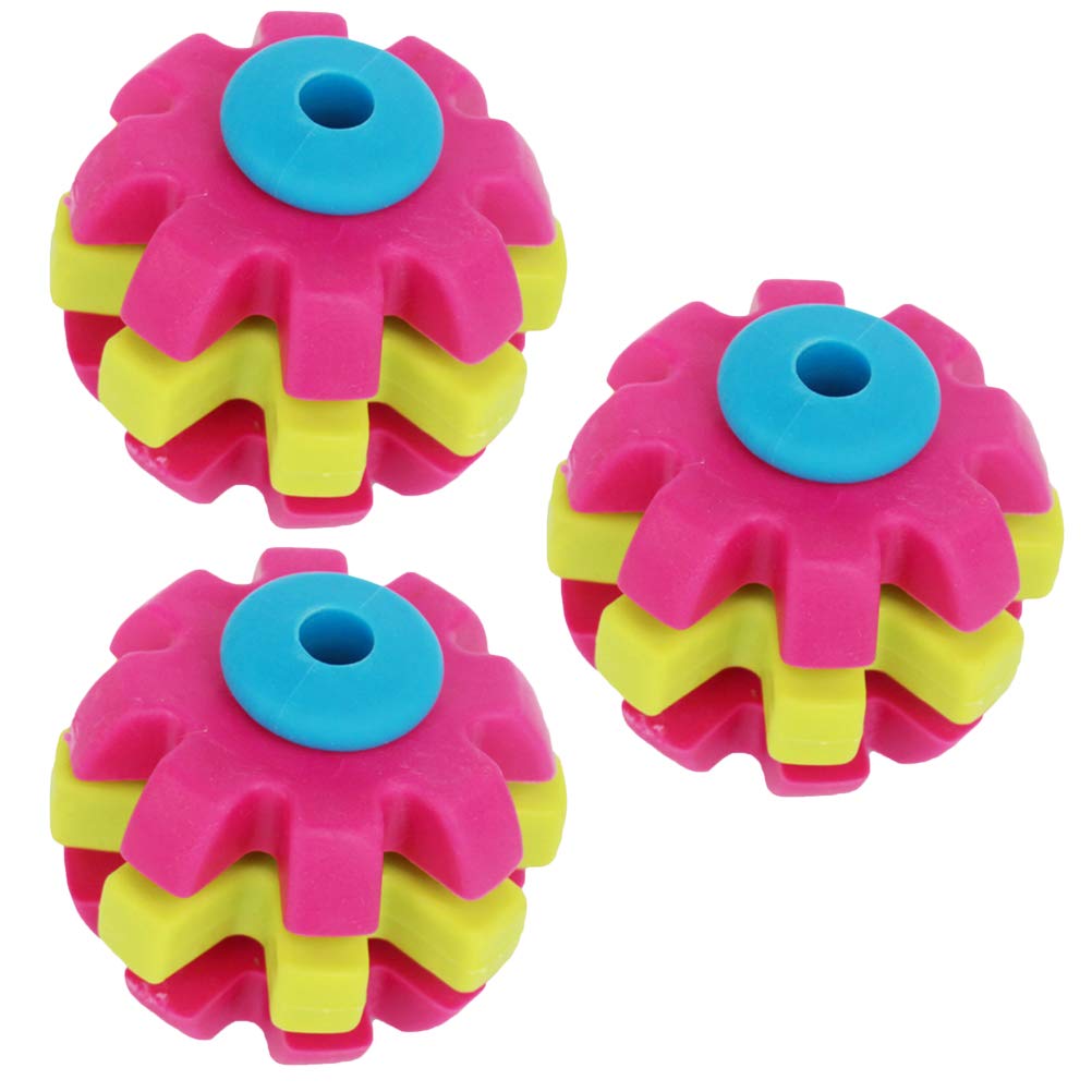 Durable 3-Piece Dog Chew Toy Set - Interactive Bite, Molar & Training Ball for Puppies, Cats & Dogs | Fun & Educational Pet Toys for Teething, Playtime & Dental Health