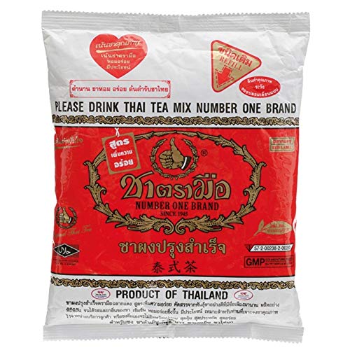 ChaTraMue Authentic Thai Iced Tea Mix 200g - Premium Imported from Thailand - Perfect for Bubble Tea, Milk Tea & Desserts - Original Number One Thai Tea Blend
