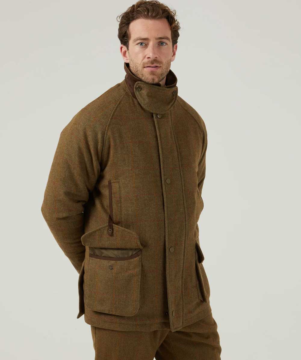 Alan Paine Combrook Tweed Waterproof Coat - Men's Classic Winter Jacket with Waterproof & Windproof Technology | Perfect for Outdoor Activities, Hiking & Casual Wear
