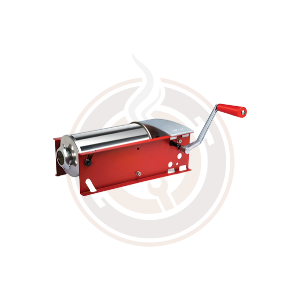 Omcan Elite Series 11 lb. Capacity Manual Sausage Stuffer - 2-Speed Gear Driven, Horizontal Design for Home & Commercial Use | Perfect for Sausage Making, Meat Grinding & Food Prep