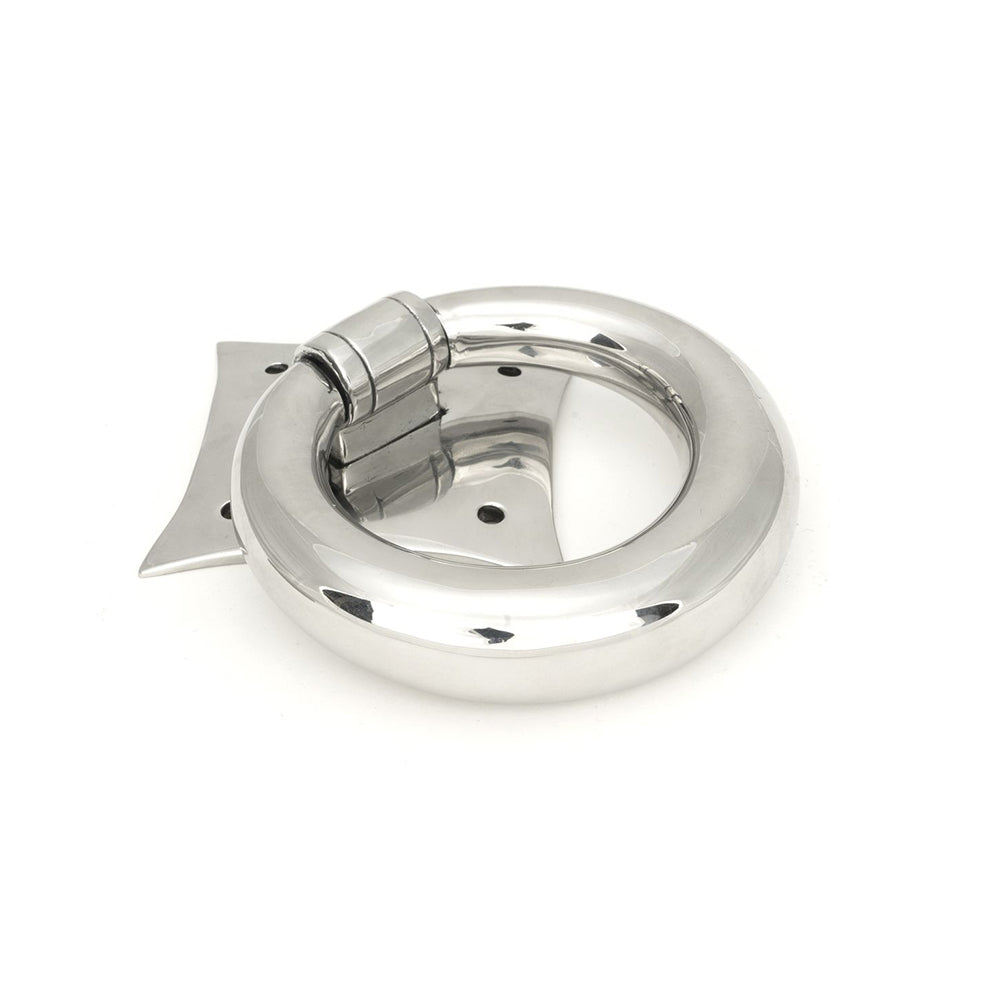 Polished Stainless Steel Ring Door Knocker - Elegant & Durable Front Door Decor for Home & Office - Perfect for Traditional & Modern Houses, Wedding Gifts & Housewarming Presents