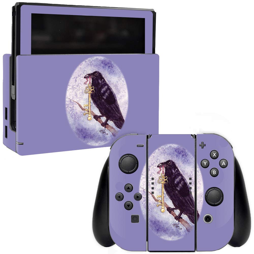MightySkins Protective Vinyl Decal Wrap Cover for Nintendo Switch - Ravens Key Design | Durable, Easy to Apply & Remove | Made in USA | Perfect for Gaming, Travel & Customization