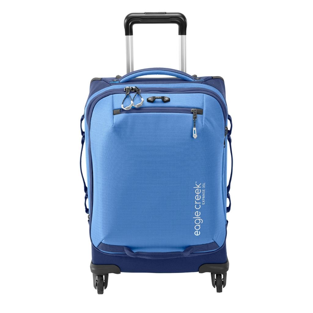 Eagle Creek Expanse 4 Wheel 55cm International Carry On Spinner Luggage - Pilot Blue | Lightweight Durable Suitcase for Business Travel & Weekend Getaways