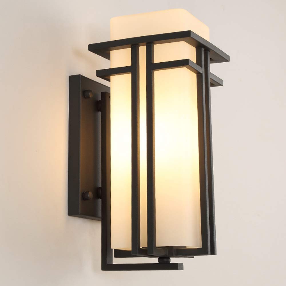Zkciss Waterproof Outdoor Wall Light - Creative Garden Sconce for Balcony, Terrace, Villa & Living Room | Weather-Resistant Exterior Lantern for Patio, Doorway & Aisle Lighting