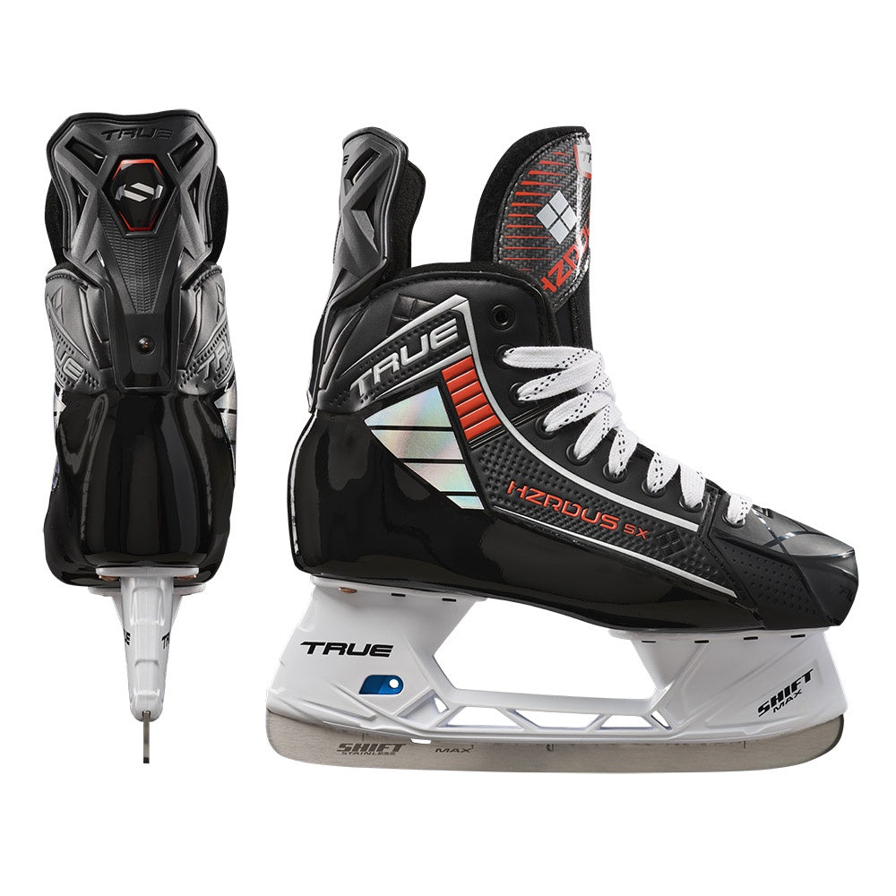 TRUE HZRDUS 5X Senior Ice Hockey Skates - Professional Performance Skates for Men & Women - Perfect for Competitive Play & Ice Rink Training