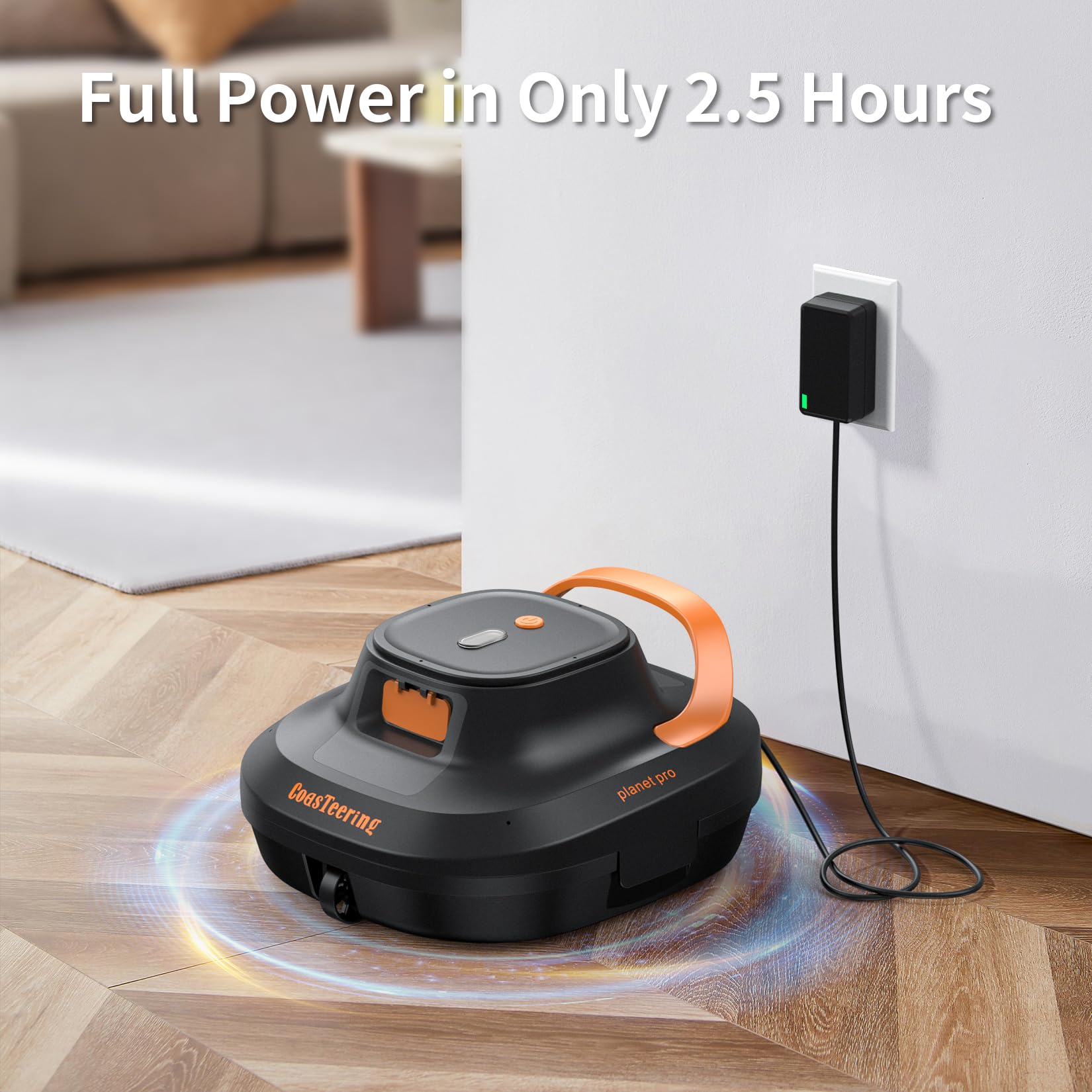 Robotic Pool Vacuum for Above Ground Pools - Cordless, 120 Min Runtime, Dual Brushless Motors - Ideal for 1292 Sq.Ft Pools