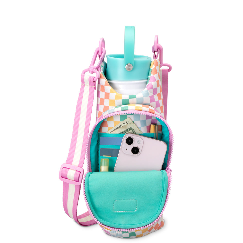 Check Mate Water Bottle Sling - Lightweight & Adjustable Hydration Carrier for Hiking, Running & Outdoor Activities | Perfect for Gym, Travel & Everyday Use