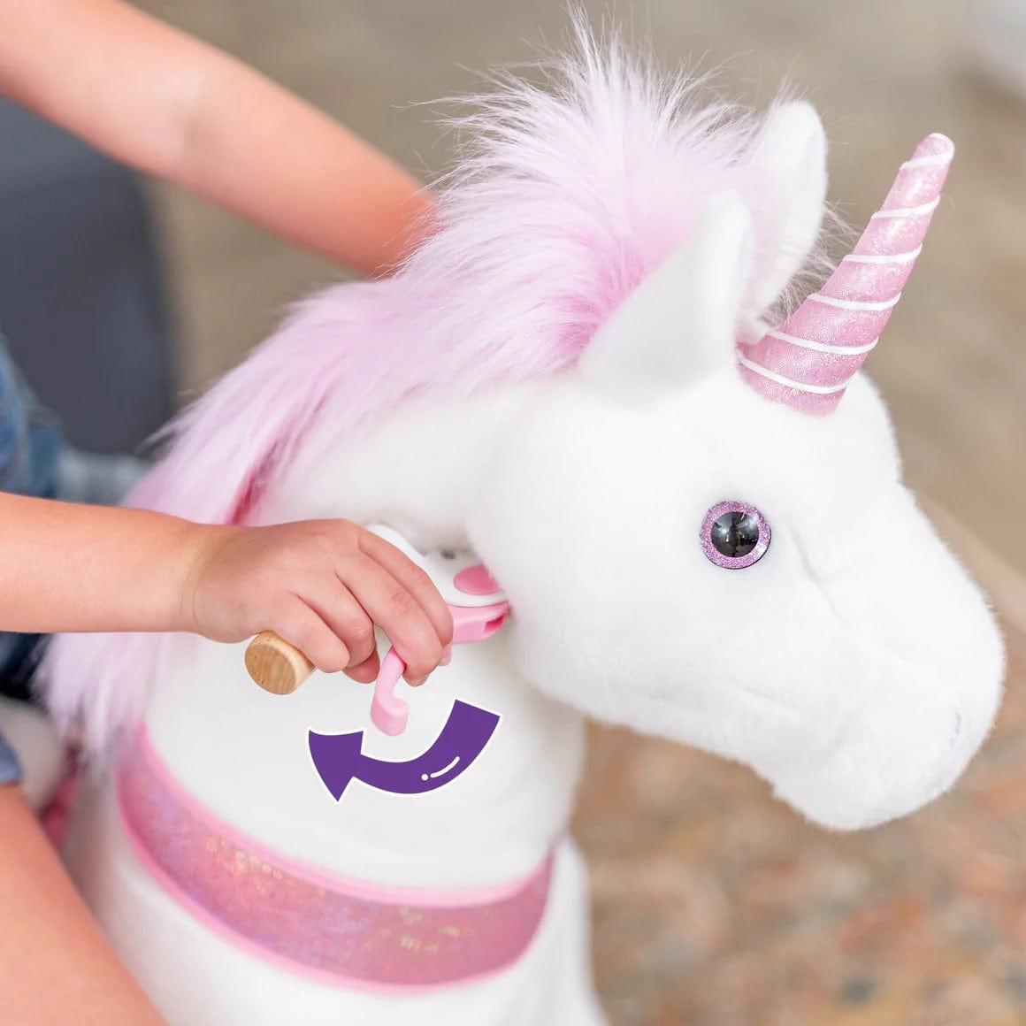 Ponycycle Ride On Toy for Kids Ages 3-5 | Interactive Rocking Horse with Wheels | Perfect for Indoor & Outdoor Play, Birthday Gifts, and Preschool Learning Activities