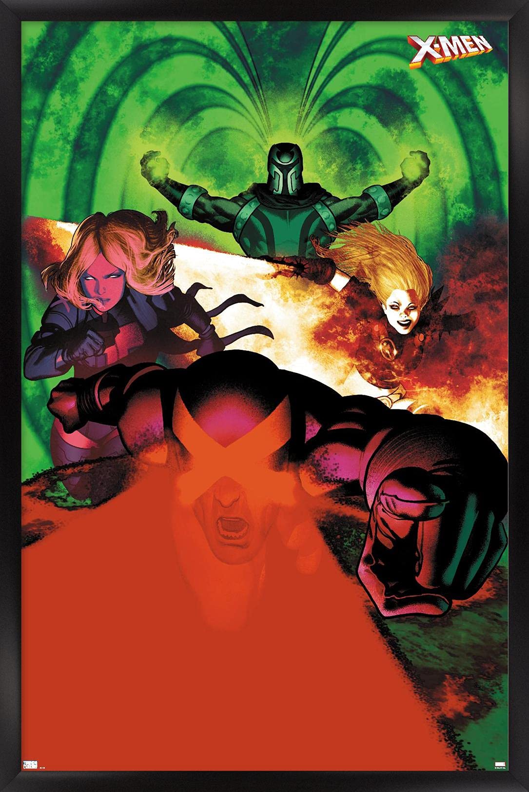 Marvel Comics X-Men Wall Poster - Emma Frost, Magneto, Magik & Cyclops Art Print (22.4