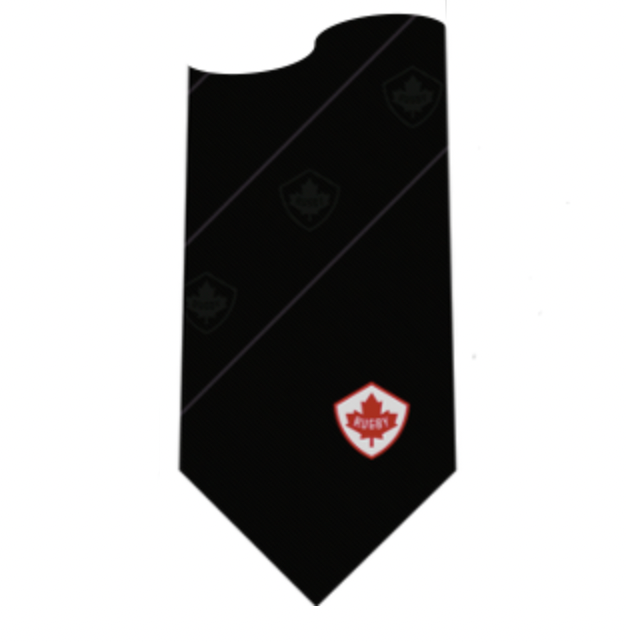 Canada Black Supporter Tie - Stylish & Patriotic Necktie for Men - Perfect for Sports Events, National Holidays & Formal Occasions